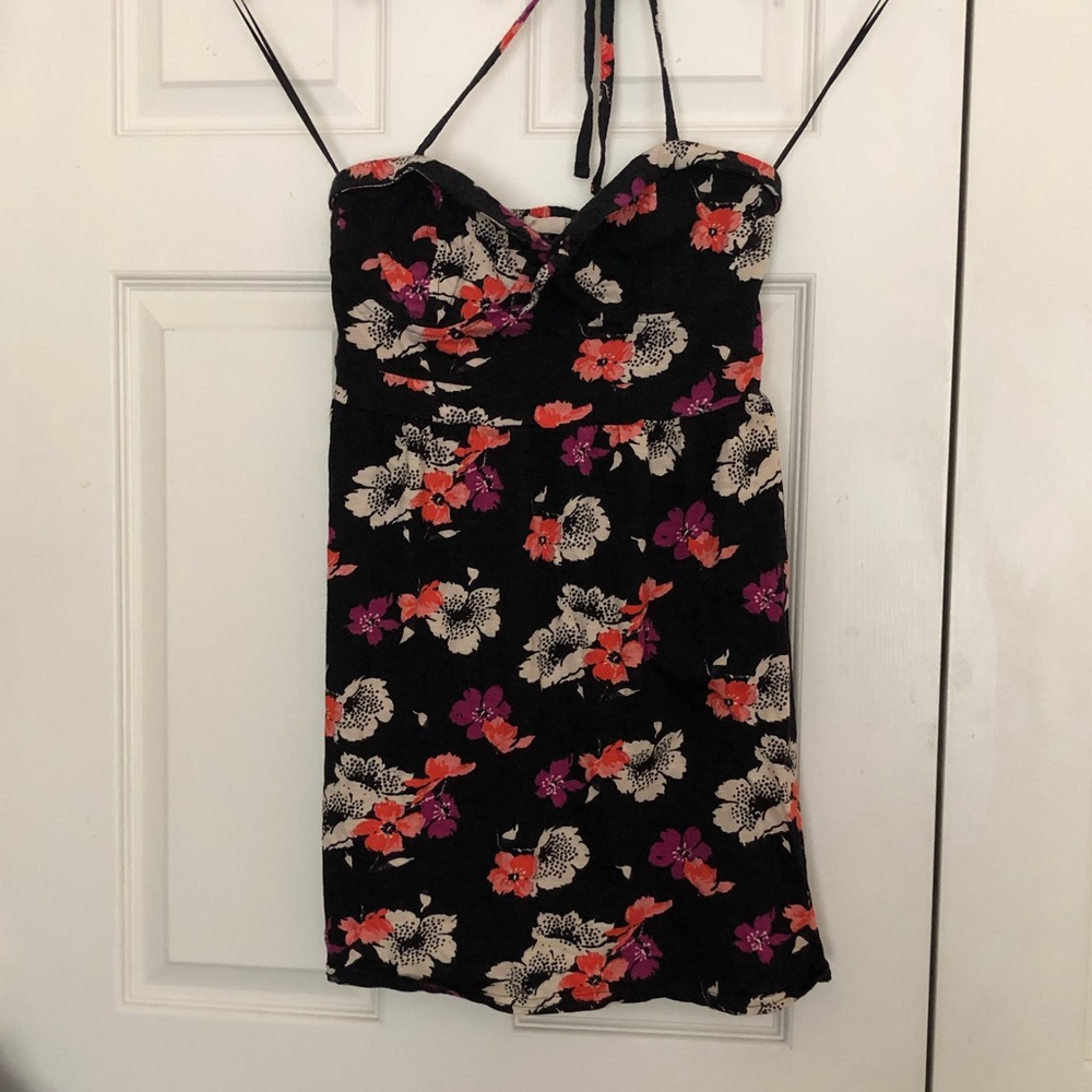 American Eagle Floral Halter Dress